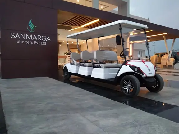 Electric Golf Cart at Corporate Campuses